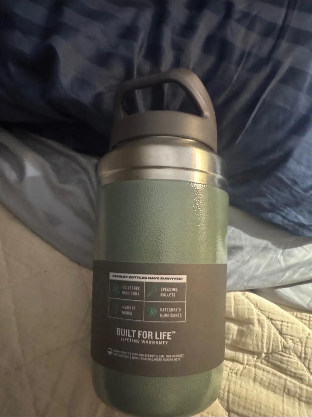 Stanley Green Flip Straw Jug with Gray Lid - Picture 2 of 3